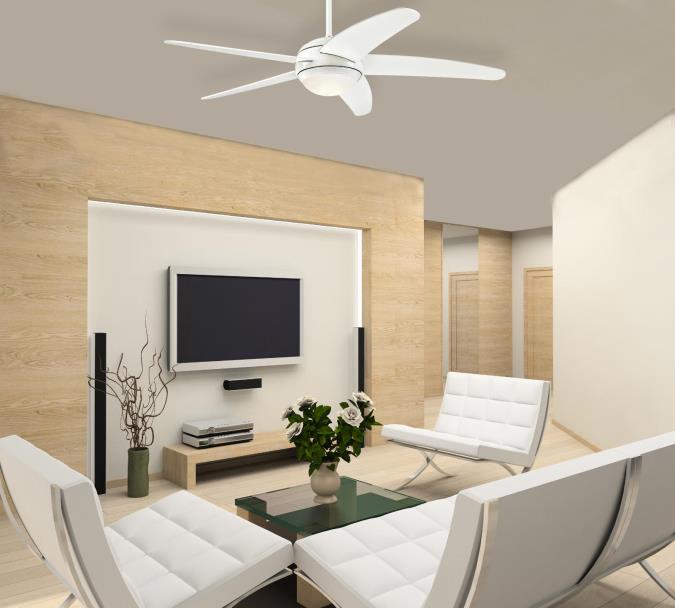 Deckenventilator mit Licht und Fernbedienung WESTINGHOUSE BENDAN Weiß 132 cm