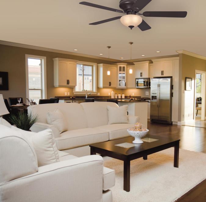 132 cm Westighouse Everett Deckenventilator in Espresso mit Flügeln in