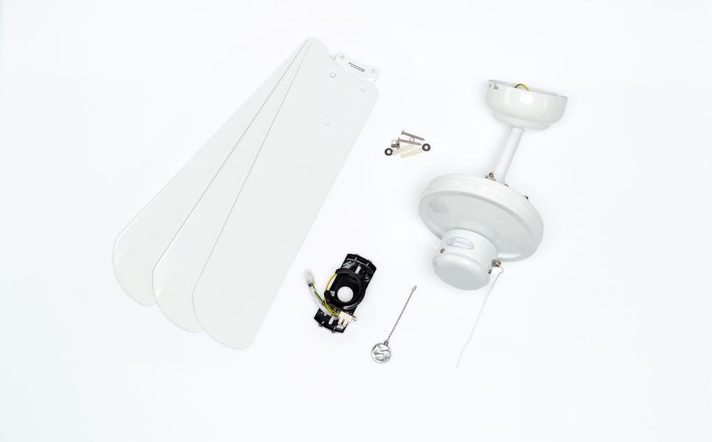 122 cm Westighouse Instustrial Deckenventilator in Weiß mit weißen