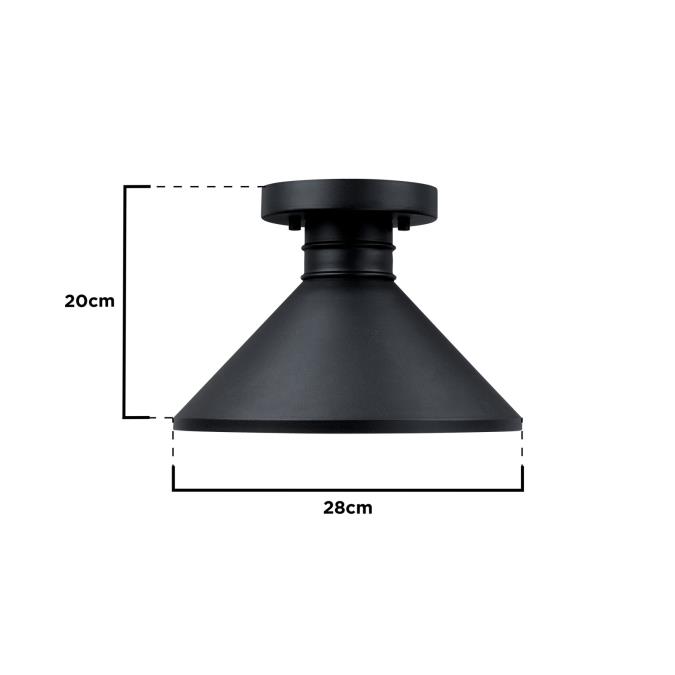 Einflammige 28 cm große Außenleuchte Walter von Westinghouse  