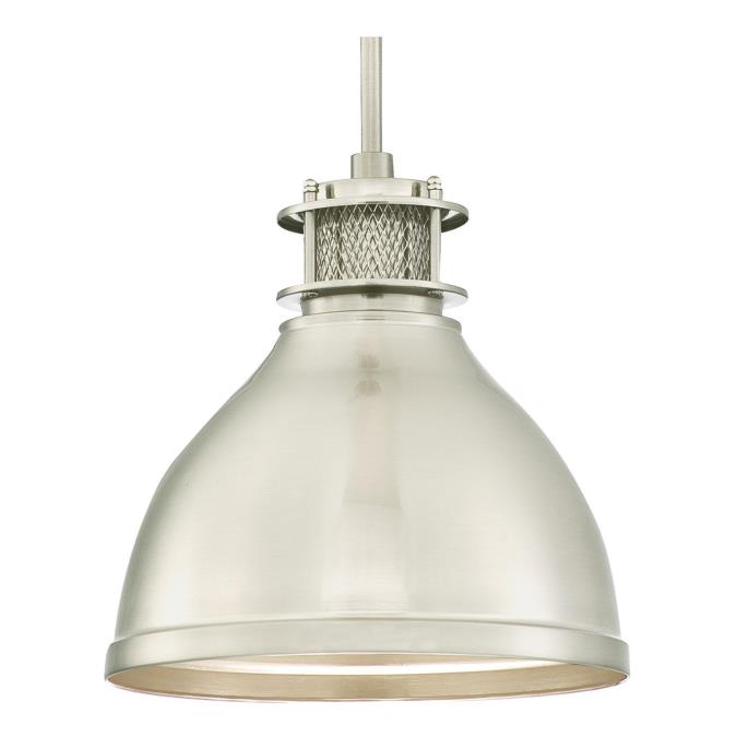Westinghouse einflammige Pendelleuchte, Ausführung in gebürstetem Nickel