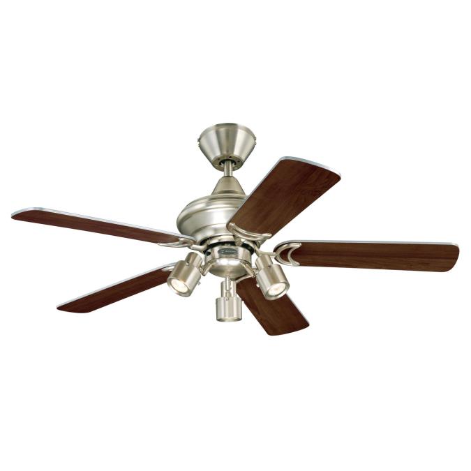 Deckenventilator Kingston von Westinghouse, 105 cm, fnf umkehrbare Flgel,  gebrstete Aluminium-Aus