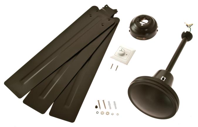 142 cm Westighouse Instustrial Espresso Deckenventilator in 